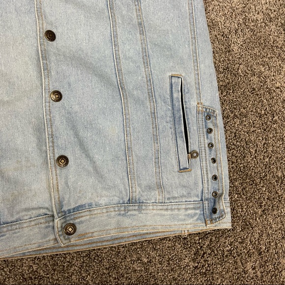 Diamond Plate Women Motorcycle Jeans Vest Size Medium - Picture 5 of 11